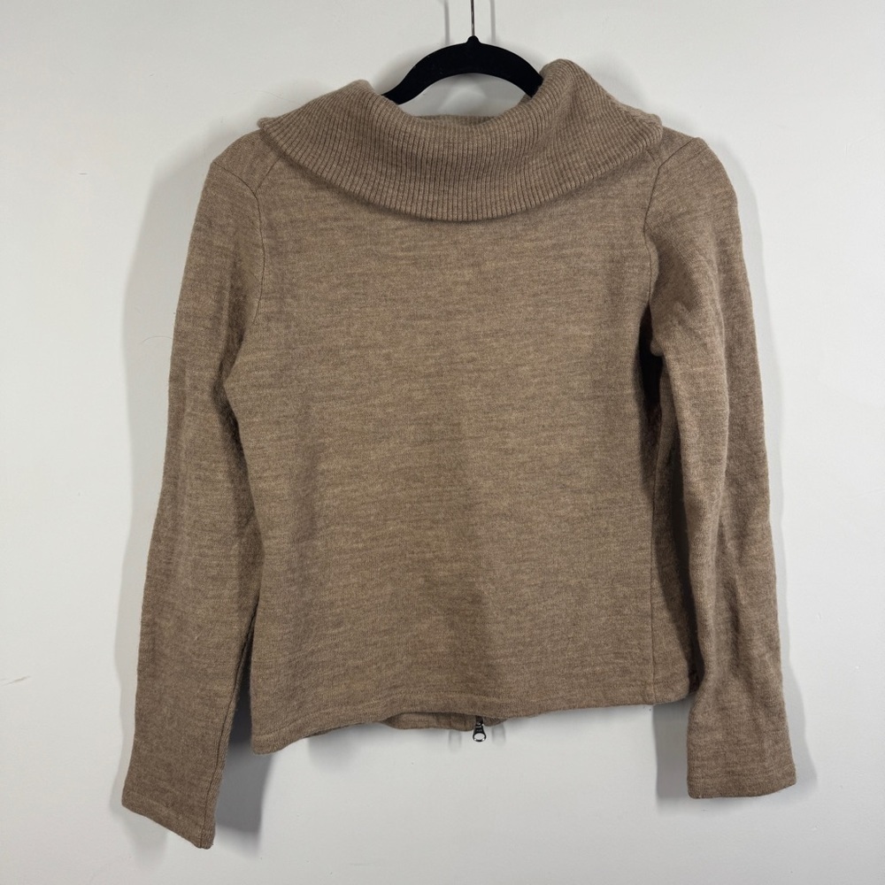 Kuhl Tan Wool Zip Sweater Merino Wool Jacket Cozy Outdoor Fall Size Small - Picture 8 of 13